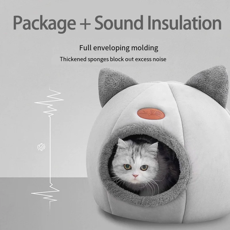 Enclosed Cat Cave Bed - Image 3